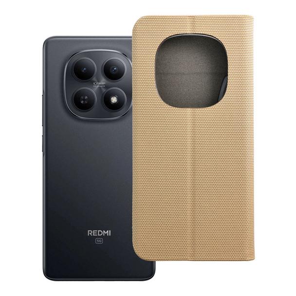 Etui z klapką na Xiaomi Redmi NOTE 15 PRO 5G Sensitive Book złote