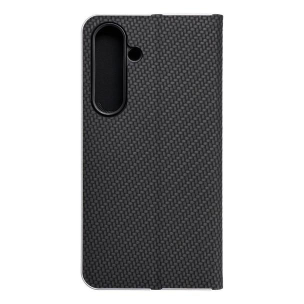 Etui z klapką na Samsung S24 Luna Book Carbon czarne