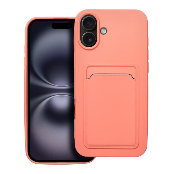 Futerał do iPhone 16 PLUS Card Case różowy