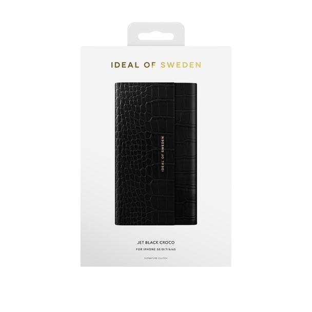 iDeal of Sweden Clutch do IPHONE 8 / 7 / 6s / SE  Jet Black Croco
