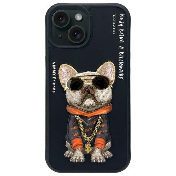 NIMMY futerał GLASSES COOL DOG do IPHONE 15 czarny