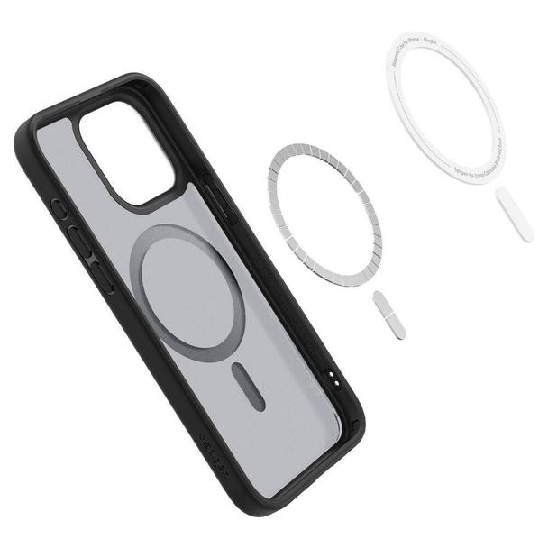 SPIGEN futerał ULTRA HYBRID MAG kompatybilny z MagSafe do IPHONE 16 Pro frost black