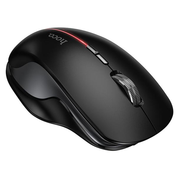 Myszka bezprzewodowa dual-mode (Bluetooth, 2.4G) 1600 dpi RGB Hoco GM40 czarna