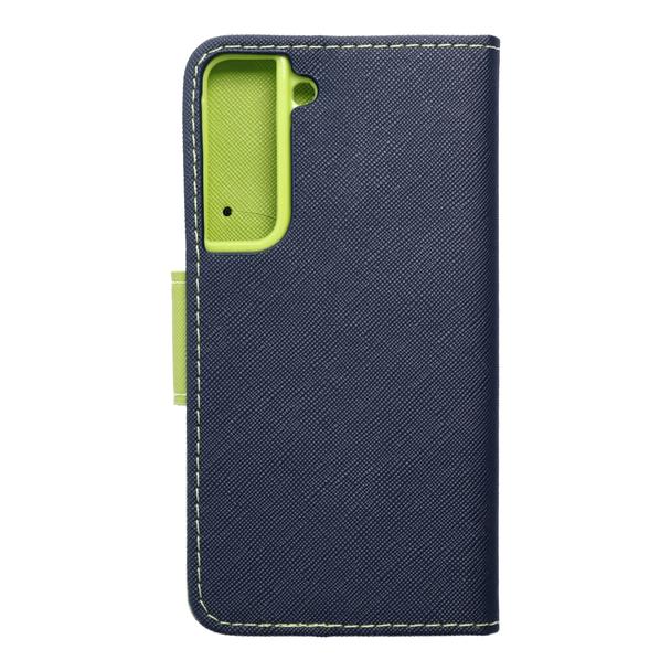 Kabura FANCY Book do SAMSUNG S22 granatowo limonkowy