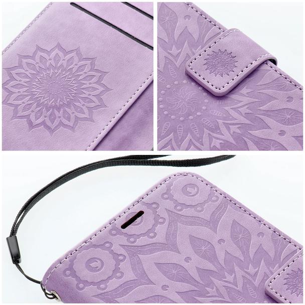 Etui z klapką na Samsung A57 5G Mezzo Book mandala fioletowe