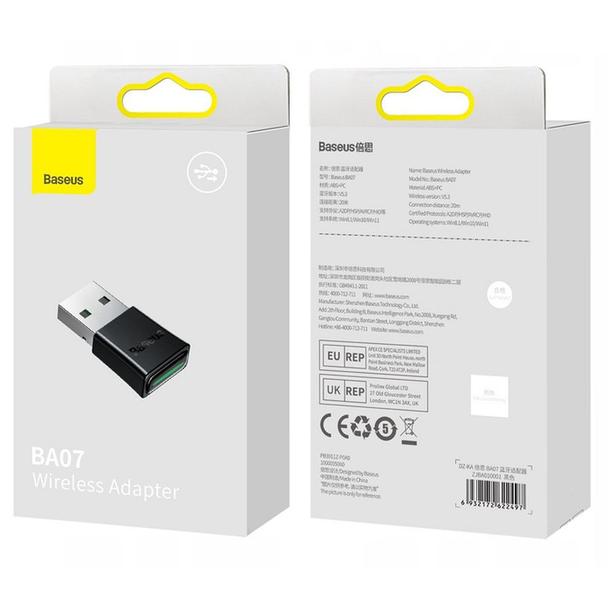 BASEUS adapter bluetooth USB A BA07 czarny