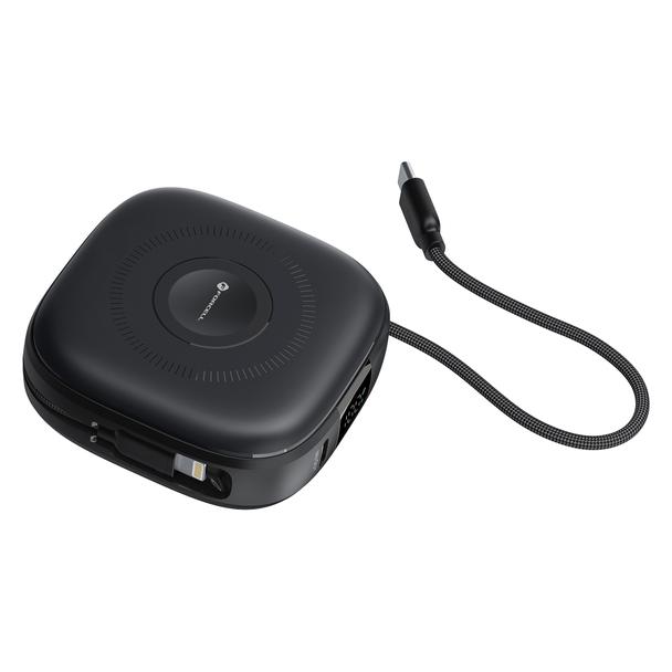 Powerbank zgodny z MagSafe Forcell F-Energy F10K5 PD3.1 QC3.0 3A 22,5W 10000 mAh kompatybilny z Apple Watch czarny 0INT