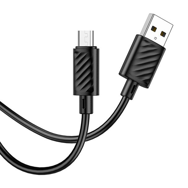 Kabel USB A do Micro USB Hoco 2,4A 2 m X88 czarny