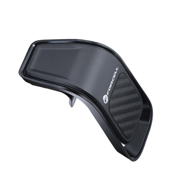 Uchwyt na telefon do samochodu uniwersalny Forcell F-Grip Carbon B060 do kratki czarny