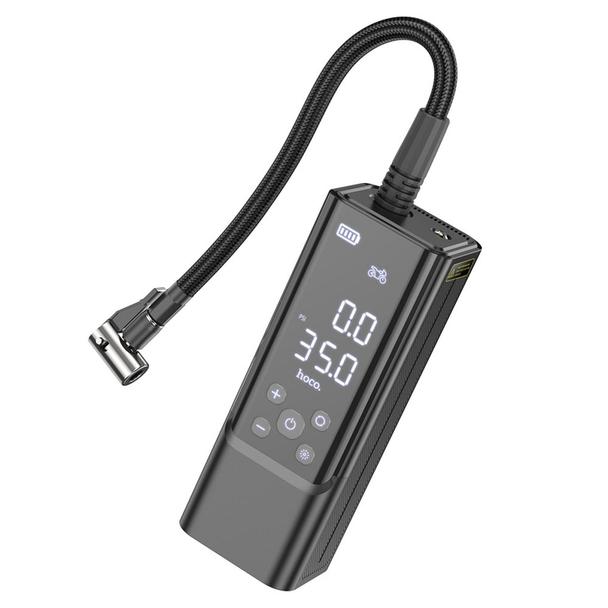 Kompresor samochodowy Hoco bezprzewodowy 5000mAh ZP7 czarny