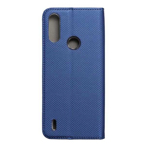 Etui z klapką na Motorola E7 Power Smart Case Book granatowe