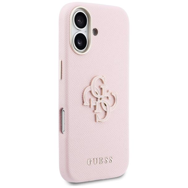 GUESS futerał do IPHONE 17 GUHCP17S5PS4RGGP (PU FW Resin Logo) różowy