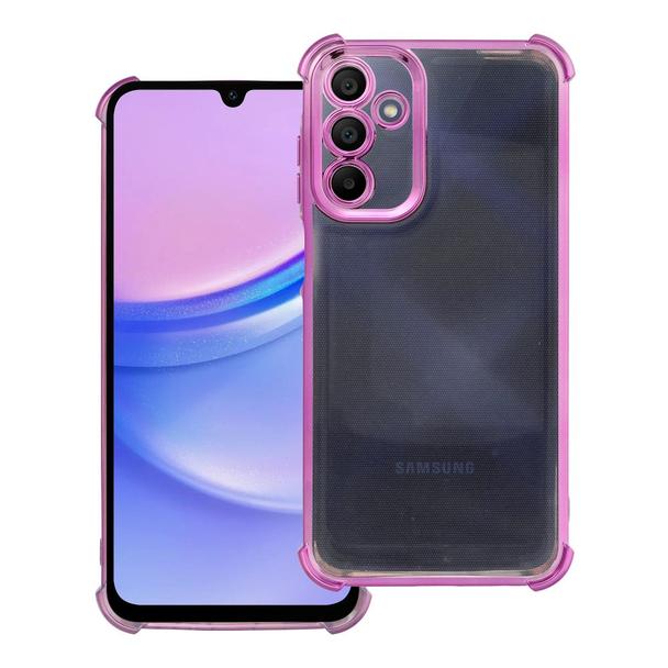Futerał do Samsung A15 Antishock Electro purpurowy