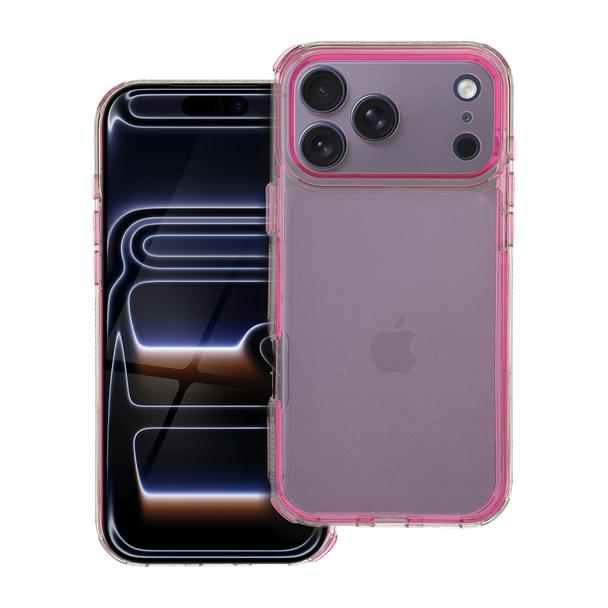 Futerał do iPhone 17 PRO MAX Matrix Clear pudrowy róż