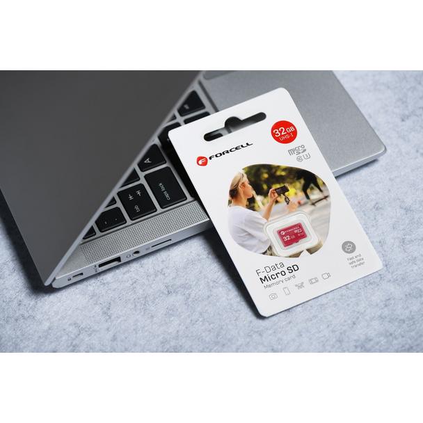 Karta microSD 32GB U3 class 10 Forcell F-Data czerwona