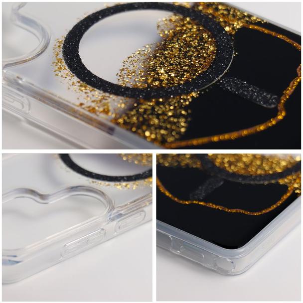 Etui na Samsung S24 / S25 Golden zgodne z MagSafe czarne