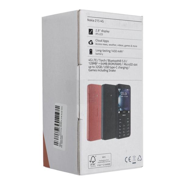 Telefon komórkowy NOKIA 215 Dual Sim 4G niebieski