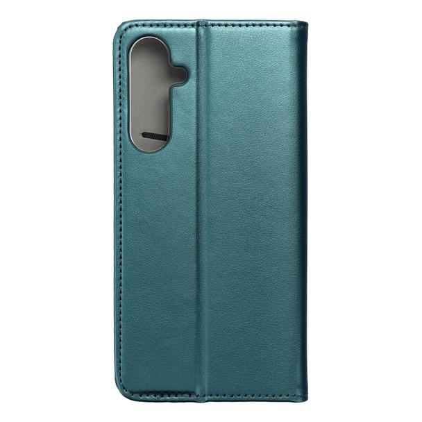 Etui z klapką na Samsung A35 Smart Magneto ciemnozielone