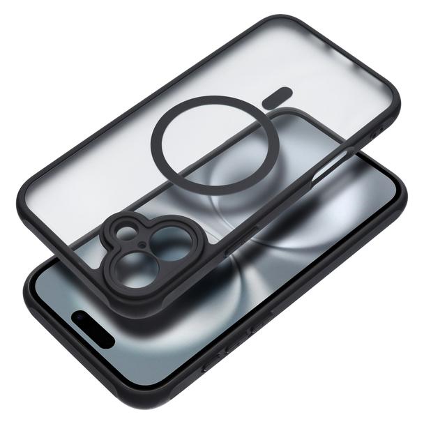 Futerał do iPhone 16 PLUS Full Matte Mag Cover zgodny z MagSafe czarny