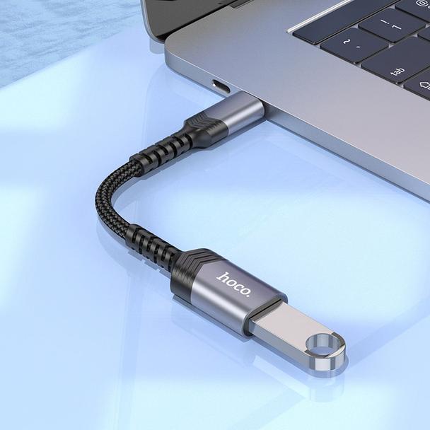 Adapter OTG USB C do USB A Hoco 4A UA24 czarny