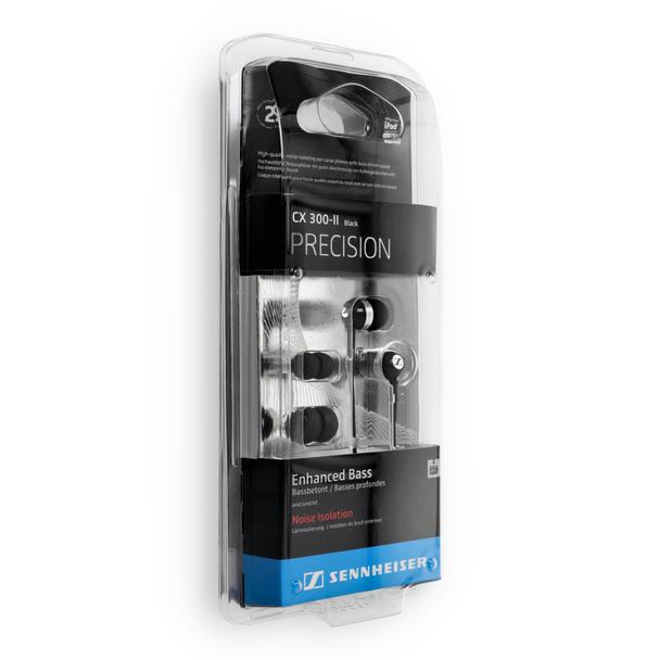 Słuchawki przewodowe douszne Jack 3,5 mm Sennheiser CX 300-ll Precision czarne