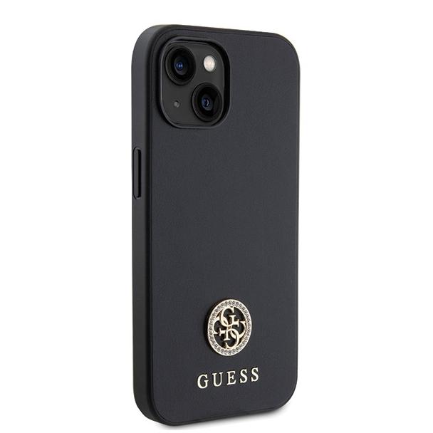 GUESS futerał do IPHONE 13 / 14 / 15 GUHCP15SPS4DGPK (Strass Metal Logo) czarny