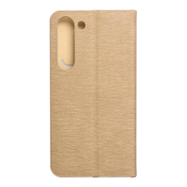 Etui z klapką na Samsung S23 Luna Book Gold złote