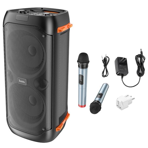 Zestaw do karaoke bluetooth 2 x 20W 4h Hoco BS53 czarny