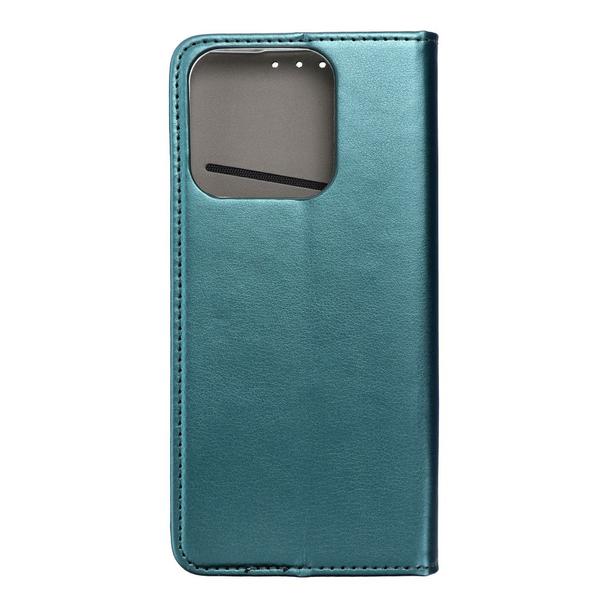 Etui z klapką na Honor X6c Smart Magneto ciemnozielone