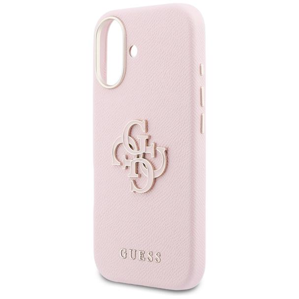 GUESS futerał do IPHONE 17 GUHCP17S5PS4RGGP (PU FW Resin Logo) różowy
