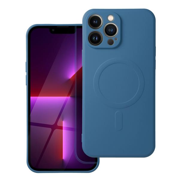 Futerał do iPhone 13 PRO MAX Silicone Mag Cover zgodny z MagSafe niebieski