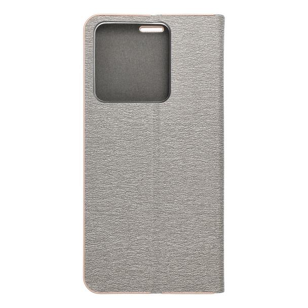 Etui z klapką na Xiaomi Redmi NOTE 13 5G Luna Book Gold srebrne