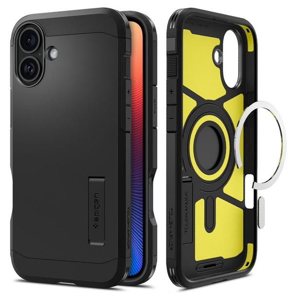 SPIGEN futerał TOUGH ARMOR MAG kompatybilny z MagSafe do IPHONE 16 black
