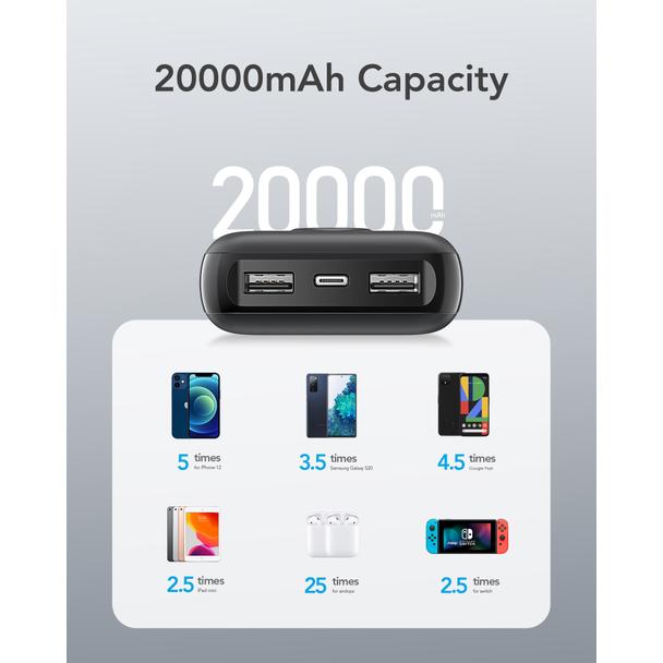 Powerbank Veger L20S (VP2039PD / W2039PD) PD QC3.0 2A 20000 mAh czarny 0INT