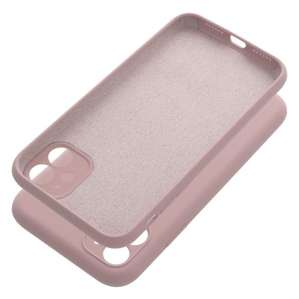 Futerał do iPhone 11 Silicone 2mm pudrowy róż