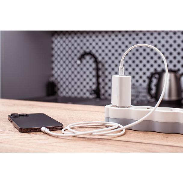 Kabel USB C do Lightning Forcell F-Energy MFi PD 3A 30W 1 m C901 biały
