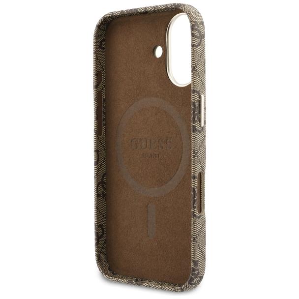 GUESS futerał do IPHONE 17 kompatybilny z MagSafe GUHMP17S5P4FWMSW (PU FW 4G Script) brązowy