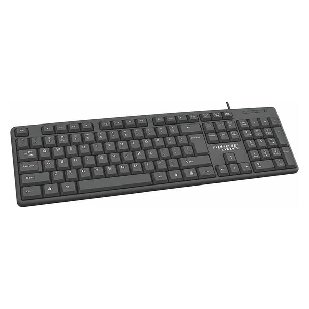 Klawiatura przewodowa USB A QWERTY K372 czarna