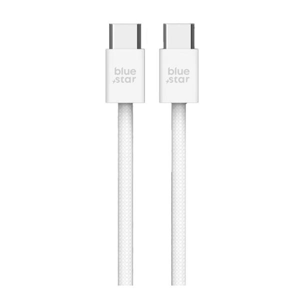 Kabel USB C do USB C Blue Star 3A 60W QC4.0 1 m Q28 biały