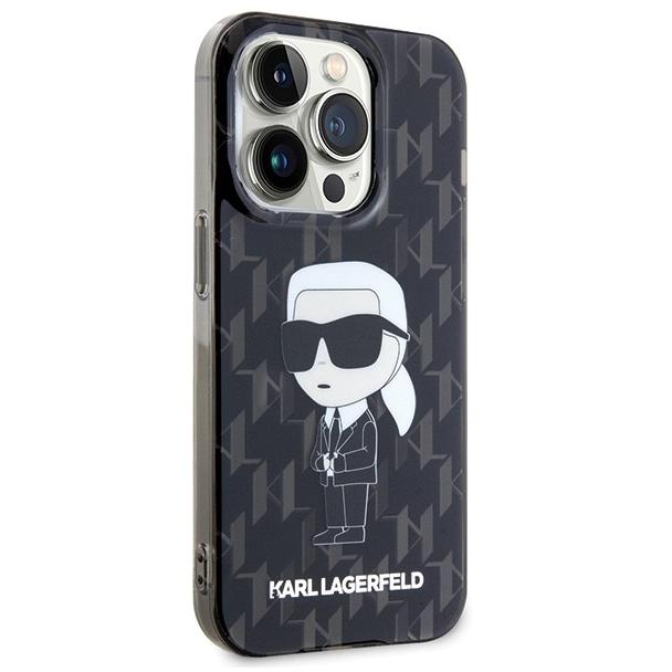 KARL LAGERFELD futerał do IPHONE 15 Pro KLHCP15LHNKMKLK (Ikonik Monogram) czarny