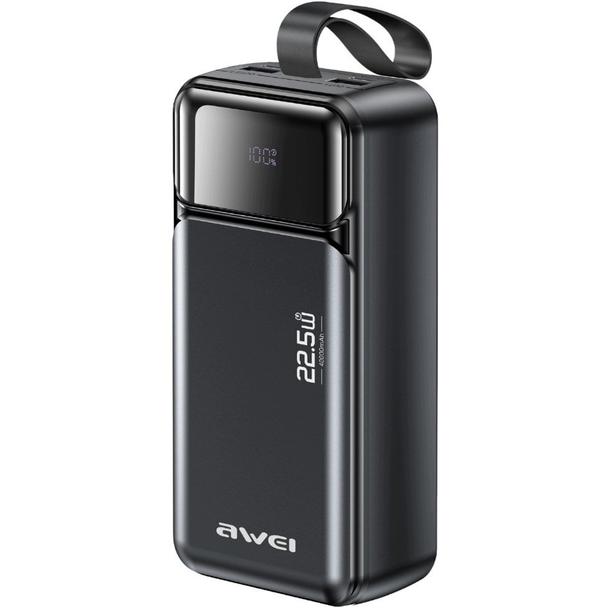 Power bank AWEI PA-105 40000mAh 22,5W LCD czarny