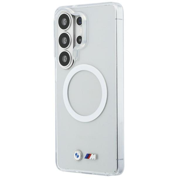BMW futerał do SAMSUNG S26 Ultra BMHMS26L25HSMLKT (Magnetic IML Shockproof W/ Metal Logos) transparentny