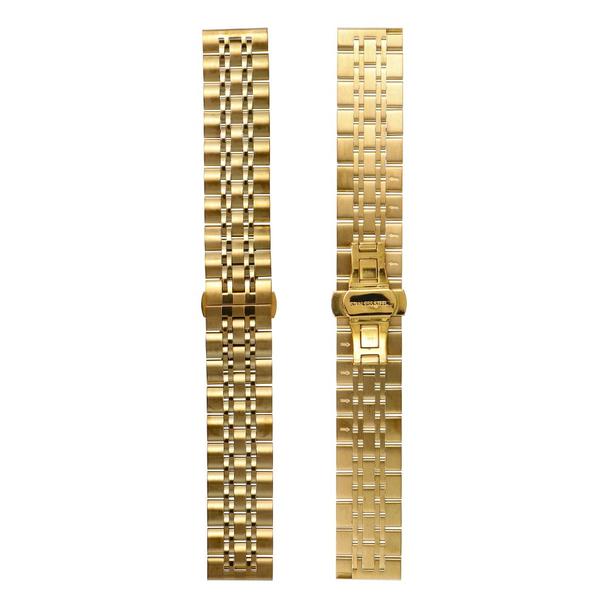 Pasek do zegarka 22 mm Titmo Strap S4 stalowa bransoleta złoty