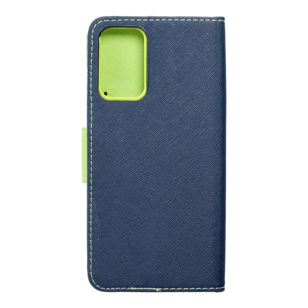 Kabura FANCY Book do SAMSUNG A72 LTE ( 4G ) granatowo limonkowy