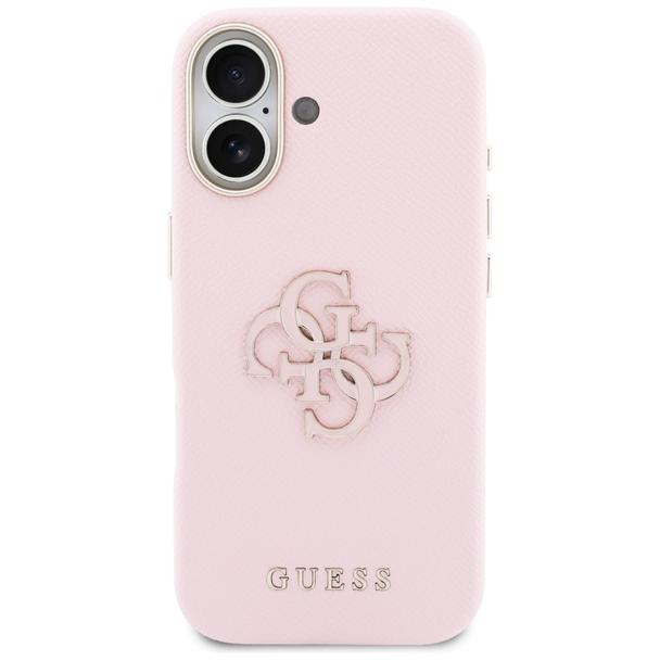 GUESS futerał do IPHONE 17 GUHCP17S5PS4RGGP (PU FW Resin Logo) różowy