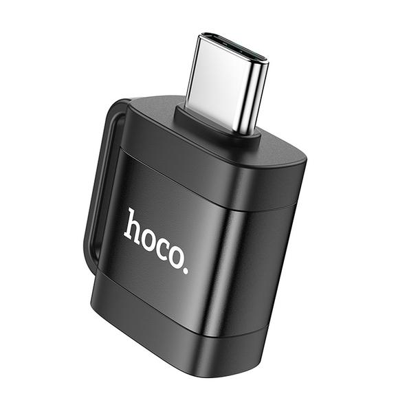 Adapter OTG USB C do USB A Hoco 3A UA31C czarny
