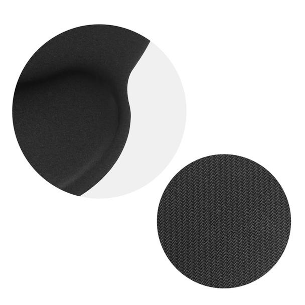 Podkładka pod mysz i nadgarstek ergonomiczna 250 x 230 x 25 mm czarna