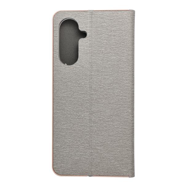 Etui z klapką na Samsung A17 Luna Book Gold srebrne