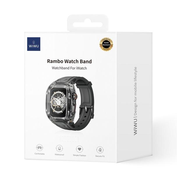 WiWU - Pasek do smartwatcha Wi-WB014 2w1 Armor Watch Band 49mm - czarny