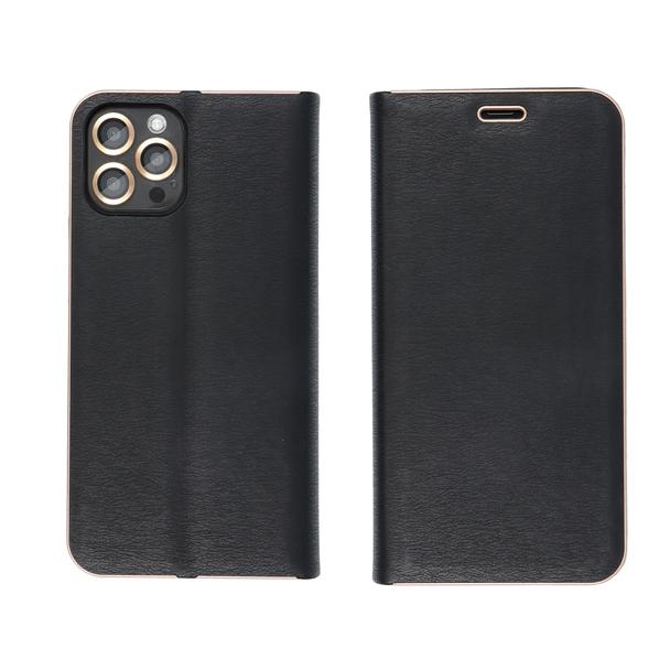 Etui z klapką na Samsung S26 FE Luna Book Gold czarne